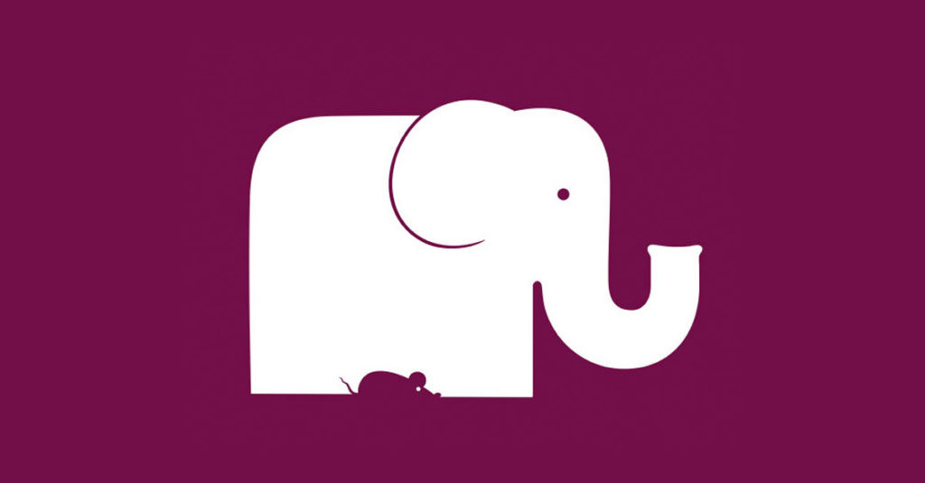 Noma Bar Designs - Elephant and Mouse