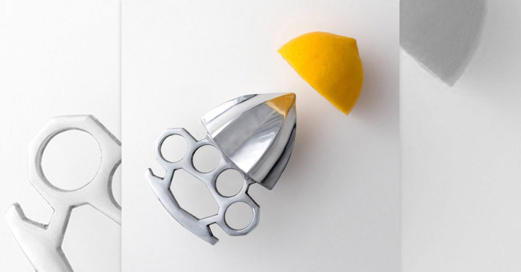 Knuckle Duster Citrus Squeezer