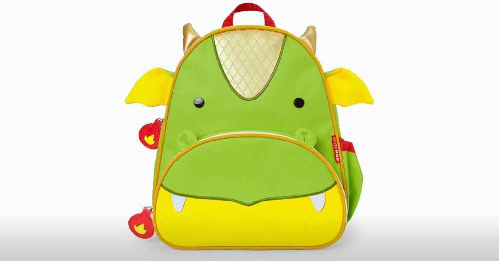 Kids Dragon Face Backpack