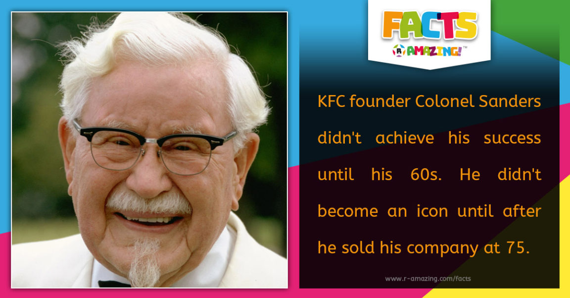 KFC founder Colonel Sanders R Amazing!