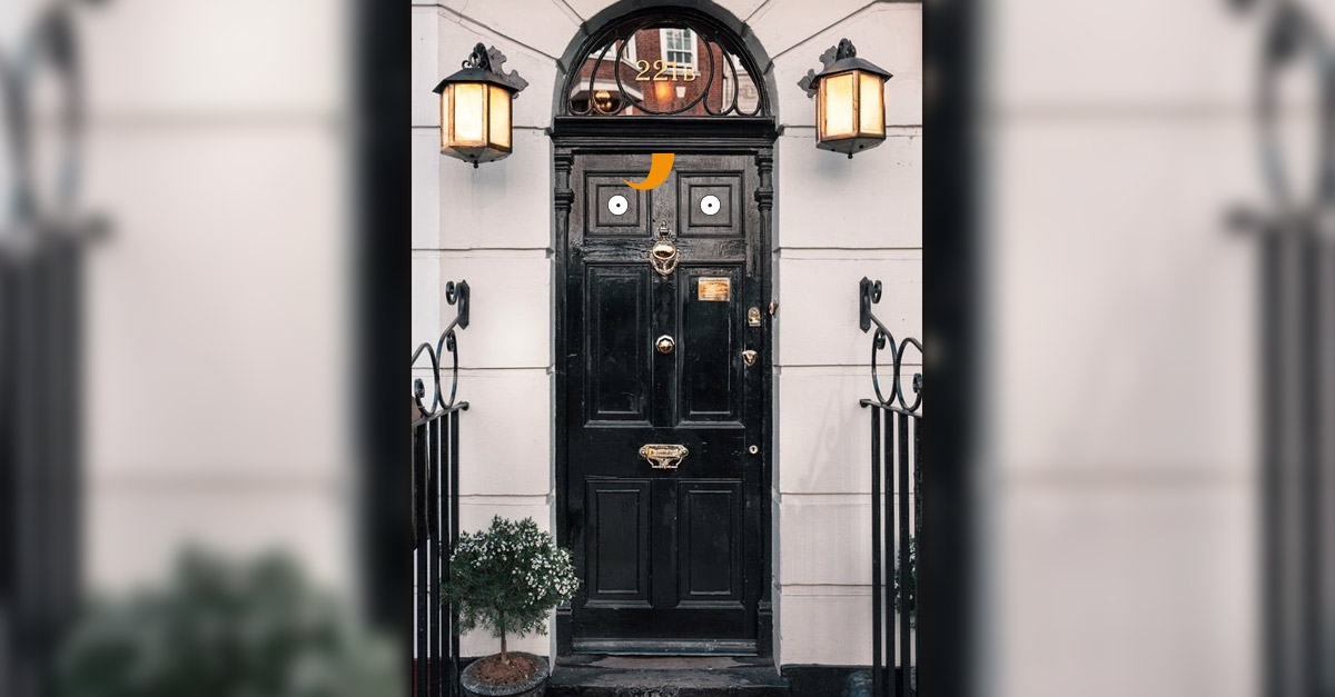 Famous Doors - Sherlock Holmes 221b Baker Street