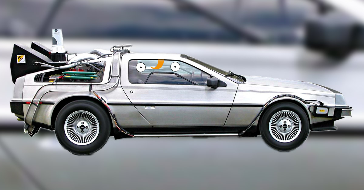Famous Doors - Back to the Future DeLorean
