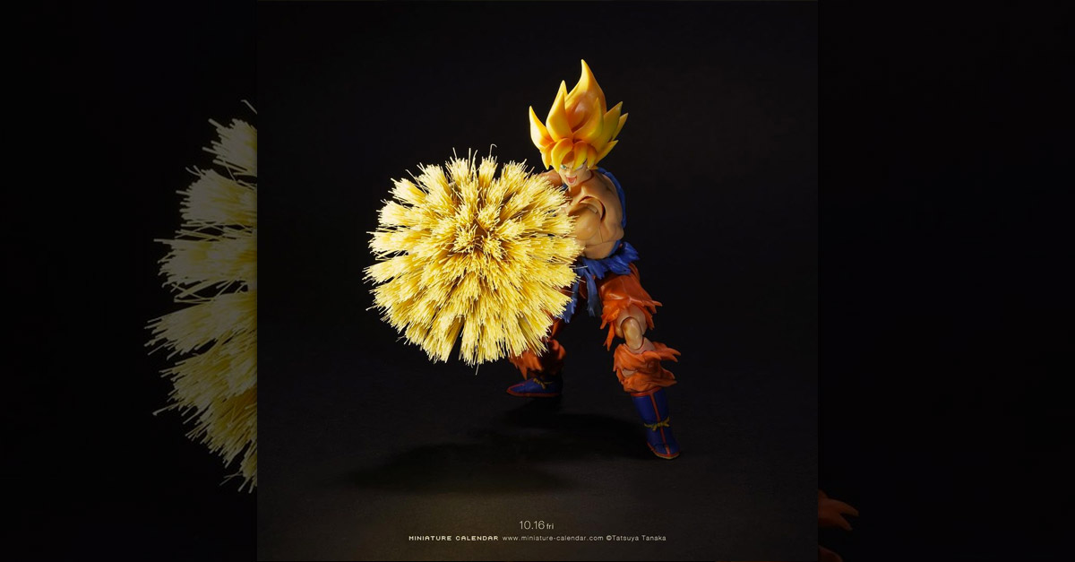 Miniature Life by Tatsuya Tanaka - Washing Up Brush Fire