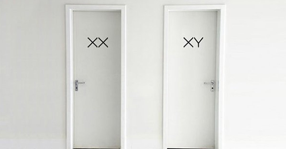 Chromosome Toilet Door Sign