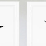 Hair or Moustache Toilet Door Sign