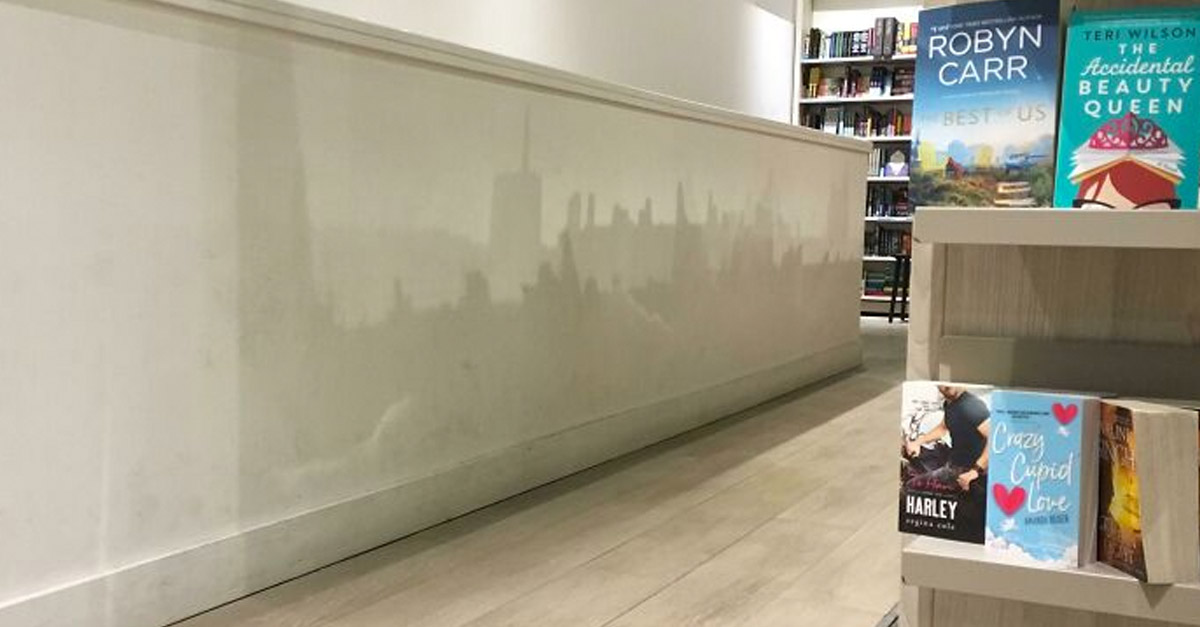 Books Creating Cityscape Shadow