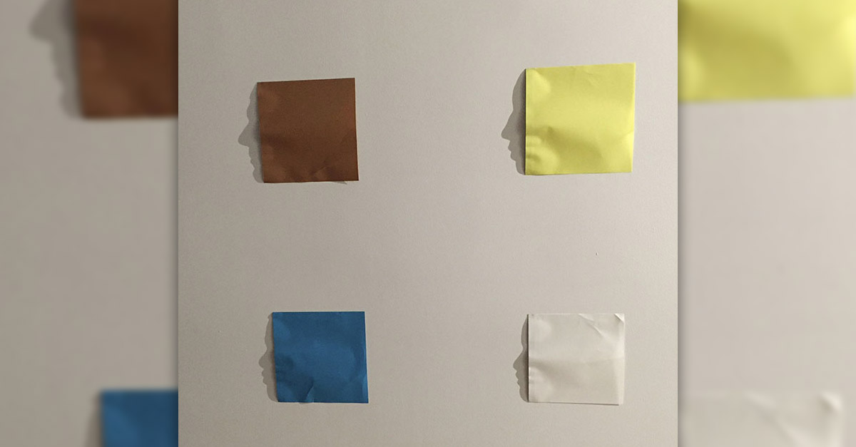 Paper Folding Face Shadows