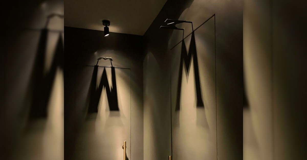 Restroom Door Shadows