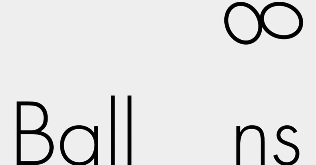 Balloons Word As Image by Ji Lee