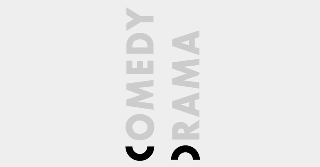 Comedy Drama Word As Image by Ji Lee