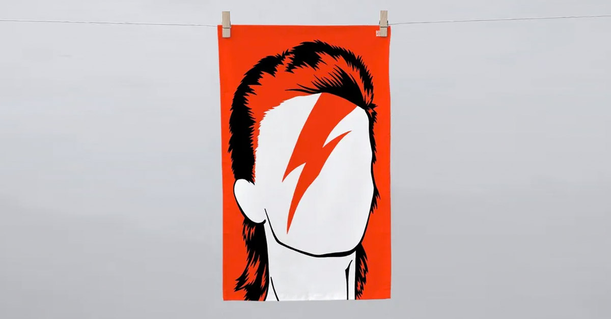 David Bowie Amazing Tea Towel
