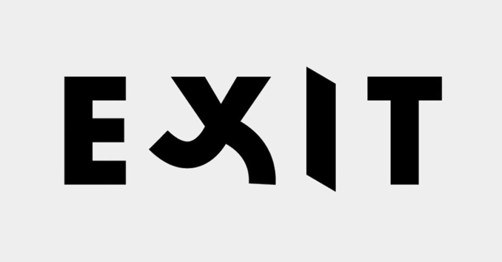 Exit Word As Image by Ji Lee