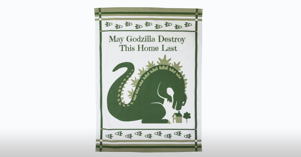 Godzilla Amazing Tea Towel