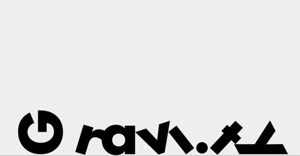 Gravity Word As Image by Ji Lee