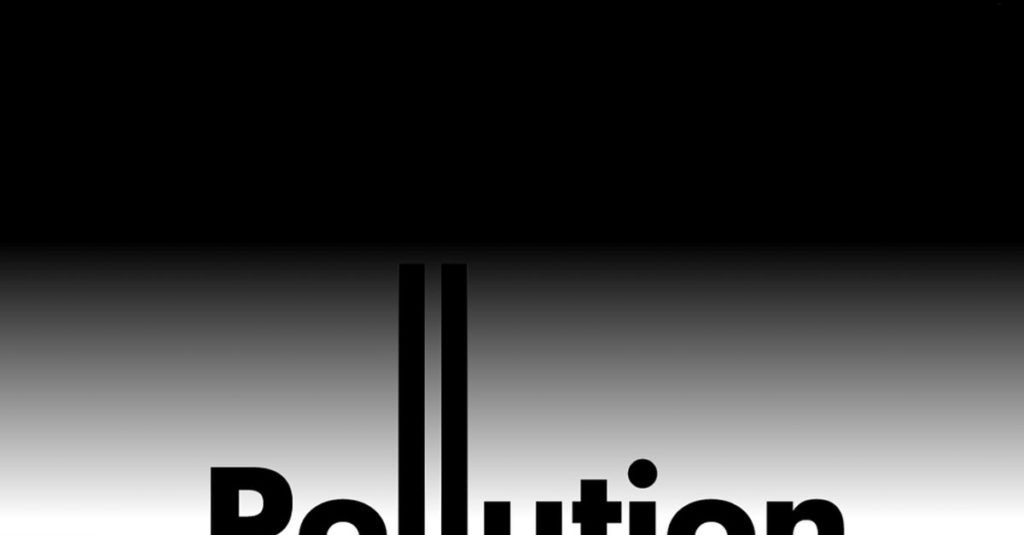 Pollution Word As Image by Ji Lee