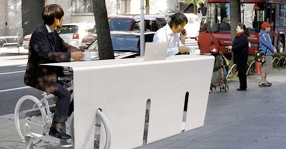 Amazing Urban Designs - Bike Rack and Desk
