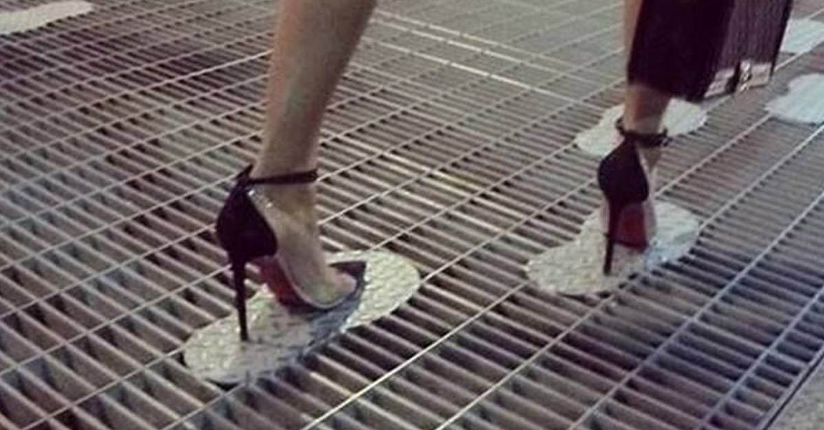 Amazing Urban Designs - Pavement Grate for Stilettos