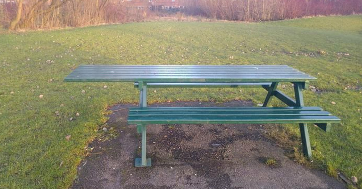 Amazing Urban Designs - Picnic Bench for Wheelchairs