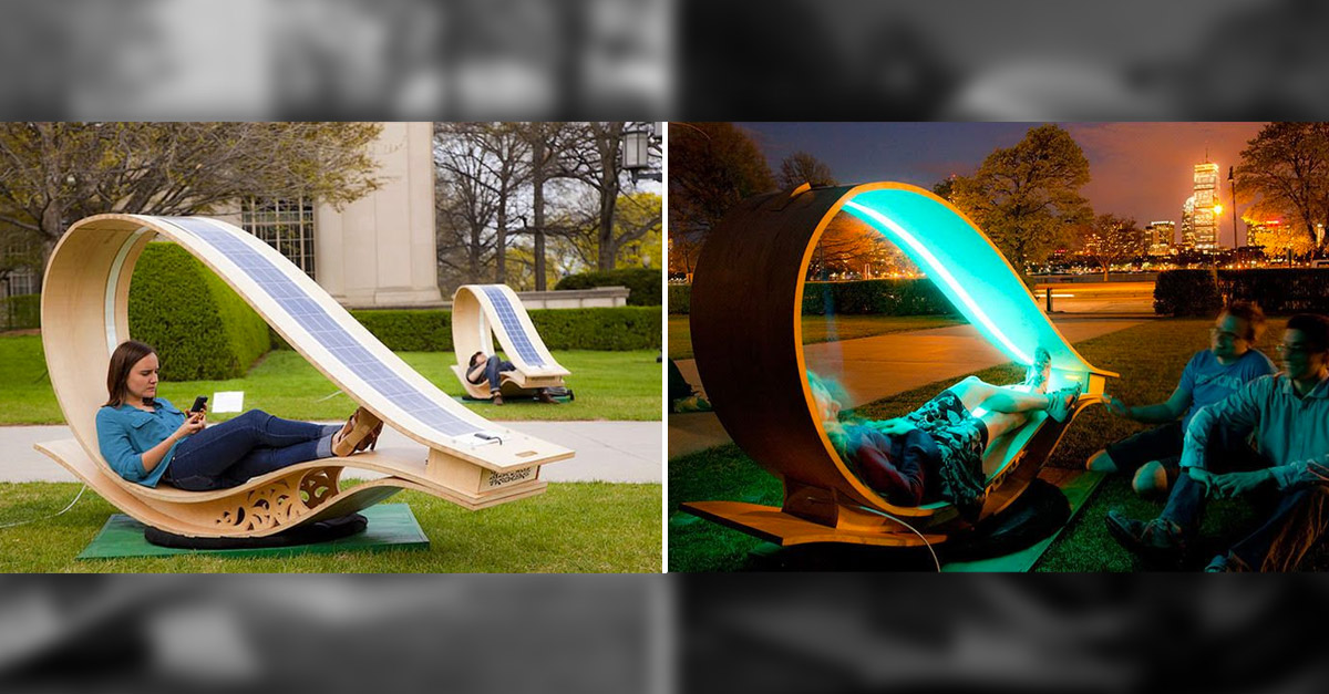 Amazing Urban Designs - Solar Charging Bench