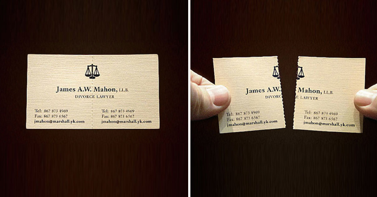 Amazing Business Card - Divorce Lawyer