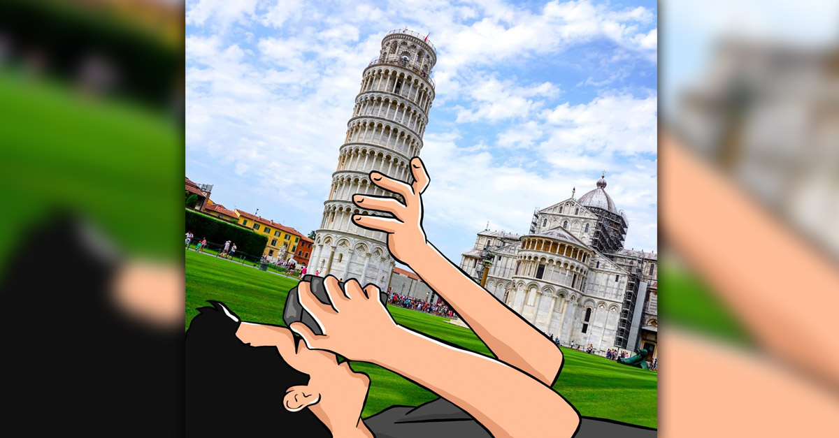 Illustrated Things - Camera and Pisa