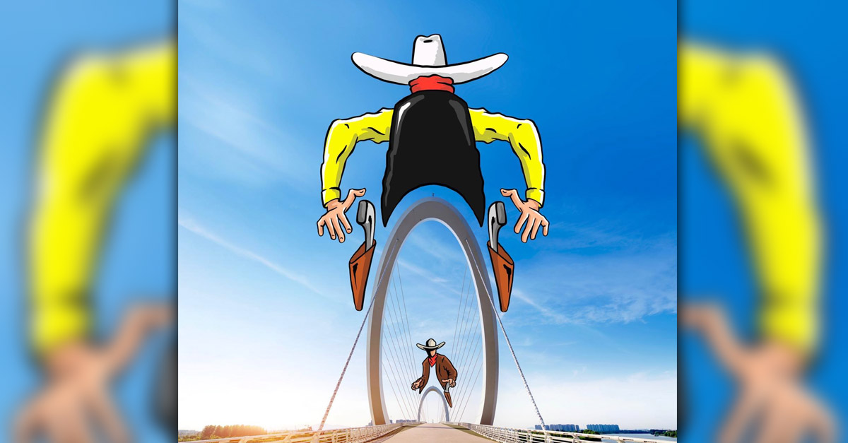 Illustrated Things - Cowboy and Bridge