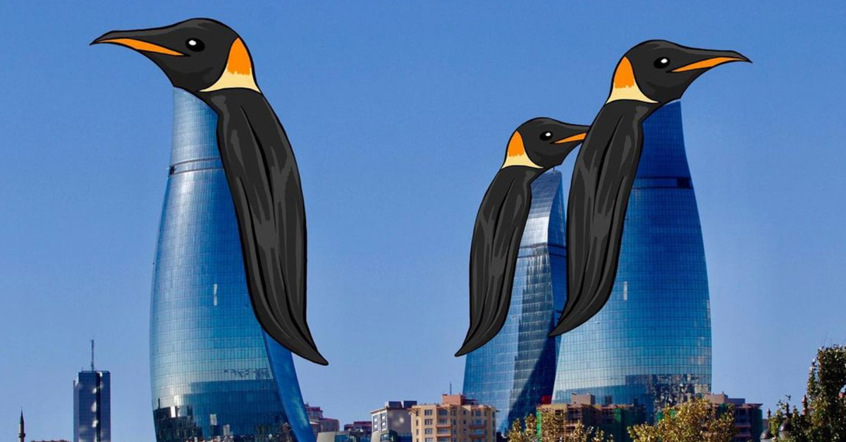Illustrated Things - Penguins and Buildings