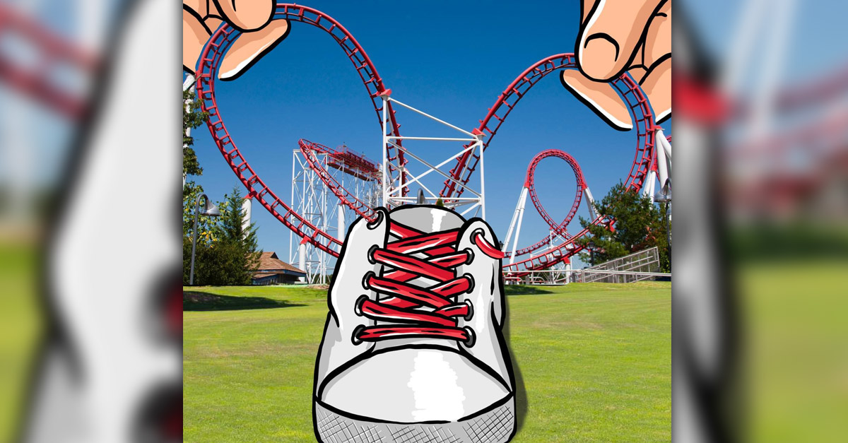Illustrated Things - Rollercoaster and Shoelace