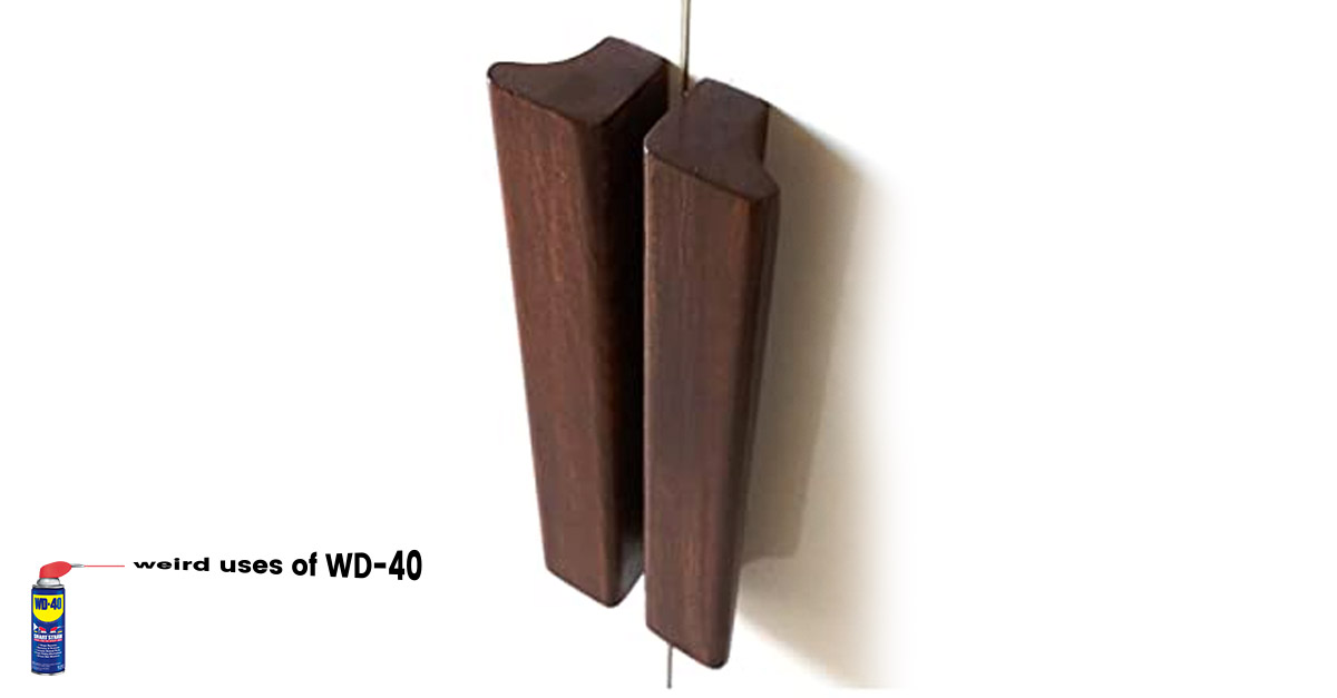 Weird uses of WD-40 - Keeps wooden handles splinter-free.