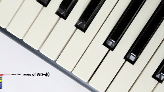 Weird uses of WD-40 - Unsticks piano keys.