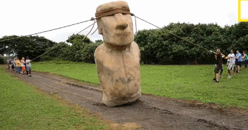 Moving the Easter Island statue