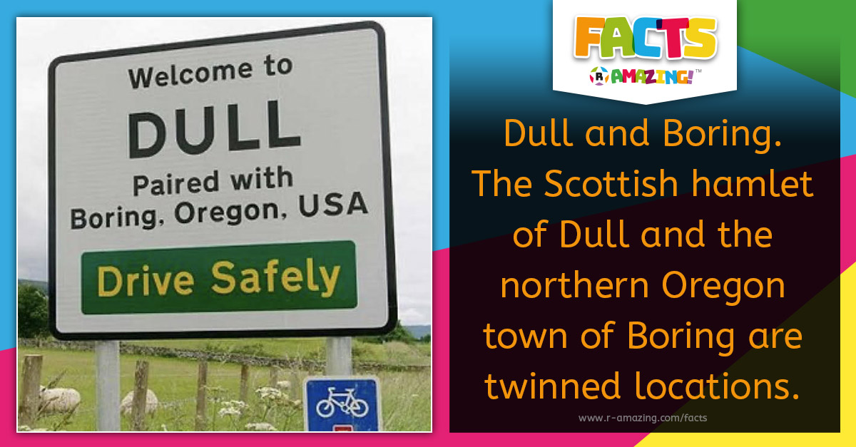 R Amazing! Facts - Dull and Boring Twinned Towns