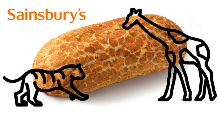 Tiger renamed Giraffe bread by UK Supermarket