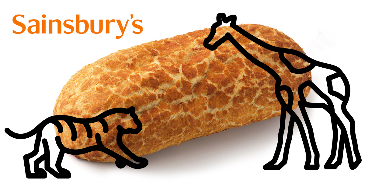 Tiger renamed Giraffe bread by UK Supermarket