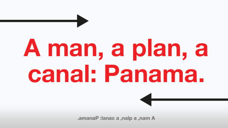 A man, a plan, a canal: Panama - Palindrome Sentence