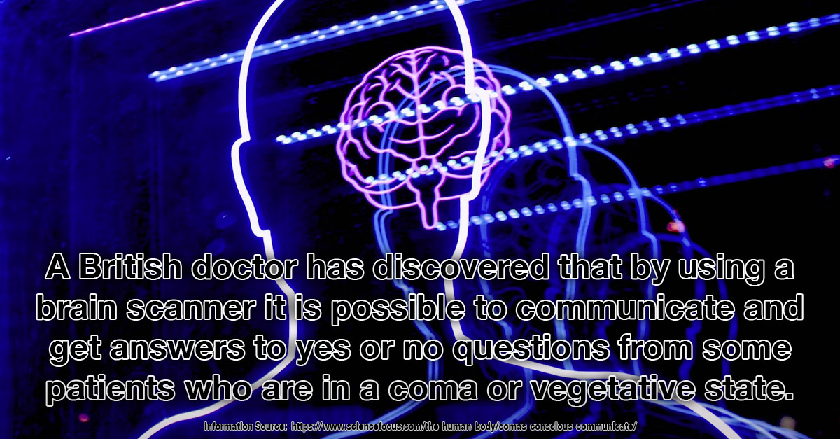 Communicate with patients in a coma - Our Amazing Bodies