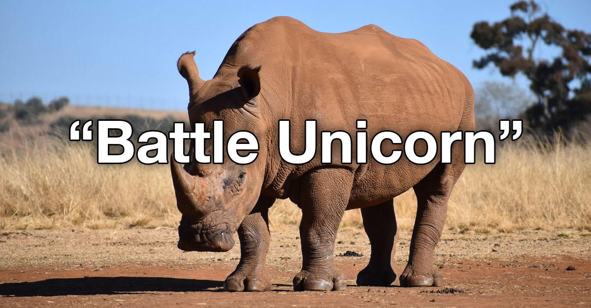 Rhino is now called a Battle Unicorn - New Names By Kids