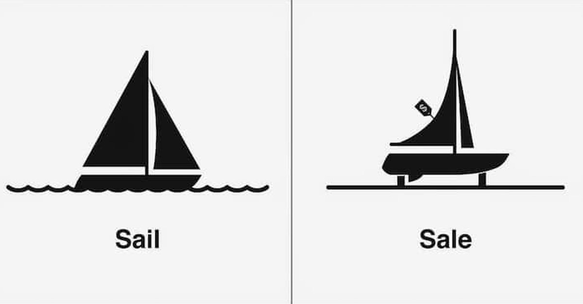 Sail and Sale Homophone