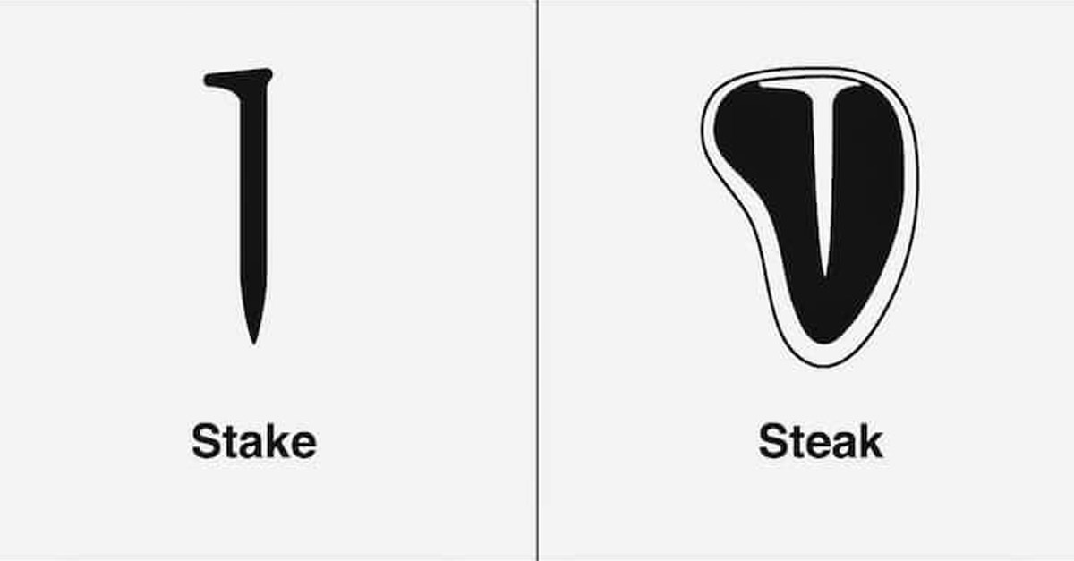 Stake and Steak Homophone