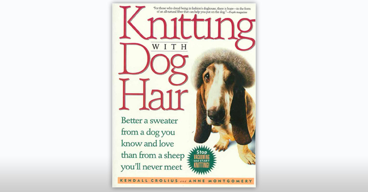 Knitting With Dog Hair Funny Book Titles R Amazing