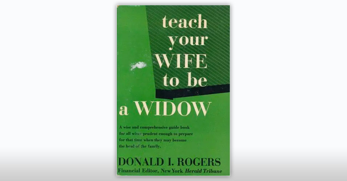Teach Your Wife to be a Widow Funny Book Titles R Amazing